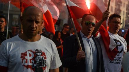Kampf um Erinnerung. Rechtsextreme der ONR gedenken in Krakau dem Warschauer Aufstand, 2016.