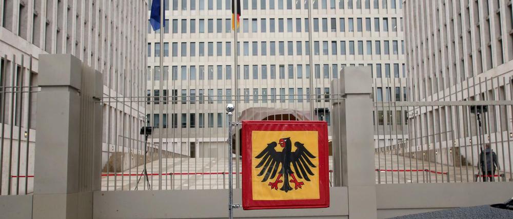 Des Gebäude des Bundesnachrichtendienstes (BND) in Berlin.