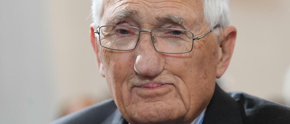 Der Soziologe und Philosoph Jürgen Habermas. Im Juni 2019 feierte er seinen 90. Geburtstag.