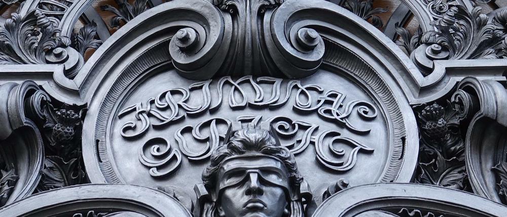 Der Eingang des Kriminalgerichts Moabit.