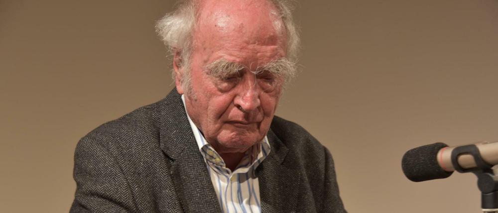 Martin Walser 2018 nach einer Lesung im Stuttgarter Literaturhaus.