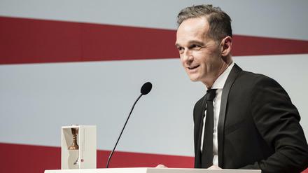 Heiko Maas bei der Preisverleihung im Jüdischen Museum Berlin fuer Verstaendigung und Toleranz in Berlin, 16.11.2019. Berlin Deutschland *** Federal Foreign Minister Heiko Maas, SPD, at the award ceremony for the Prize for Understanding and Tolerance in Berlin, 16 11 2019 Berlin Germany PUBLICATIONxINxGERxSUIxAUTxONLY Copyright: xXanderxHeinl/photothek.netx