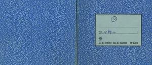 26.10.89 - ... Eines der Tagebücher der Wendezeit aus dem Archiv in Emmendingen. 