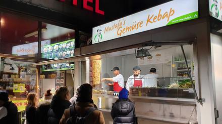 Imbissstand "Mustafa's Gemüse Kebap" in Berlin-Kreuzberg
