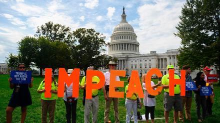 Für eine Amtsenthebung: Trump-Gegner demonstrieren in Washington 