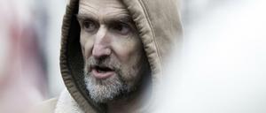  Roger Hallam bei einer Demonstration.