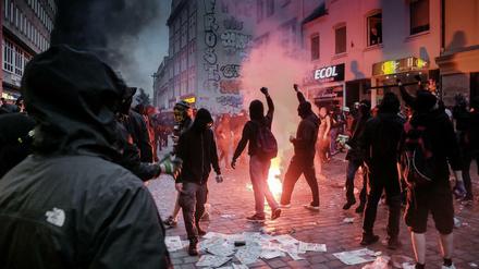Die Krawalle in Hamburg waren weltweit in den Schlagzeilen