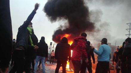 Demonstranten in Teheran
