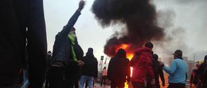 Demonstranten in Teheran