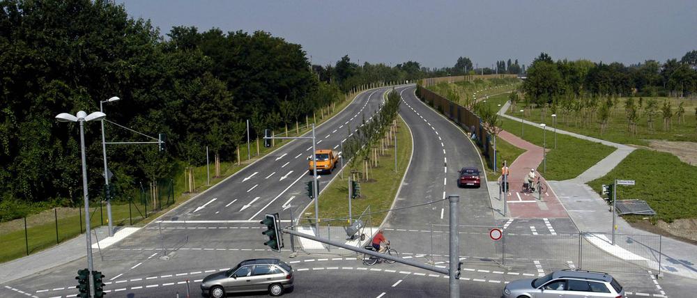 Am Glienicker Weg in Adlershof beginnt die TVO.