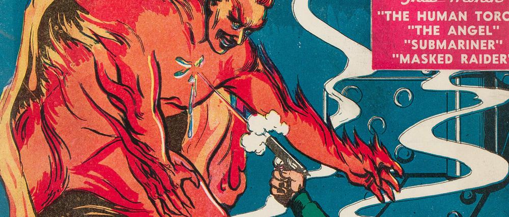 Sammlerstück. Das Cover des ersten Marvel-Comics von 1939.
