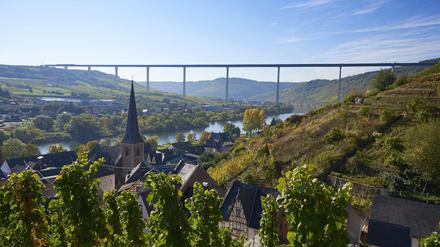Die Hochmoselbrücke ist ein Verbindungsstück der neuen Strecke, die die Benelux-Länder mit dem Rhein-Maingebiet verbindet.