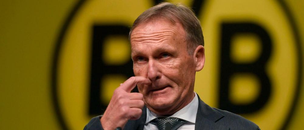 Verschnupft. BVB-Geschäftsführer Hans-Joachim Watzke findet deutliche Worte.