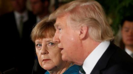 Bundeskanzlerin Angela Merkel und US-Präsident Donald Trump im März 2017 