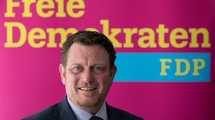 Der Bundestagsabgeordnete Jimmy Schulz (FDP) aufgenommen in der Bayern-FDP Zentrale im Jahr 2017.