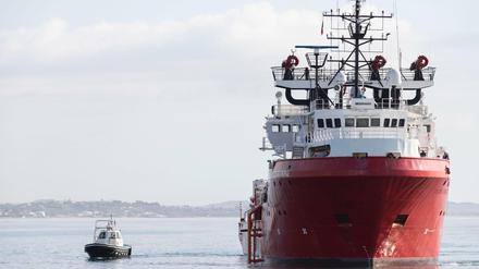 Das Rettungsschiff „Ocean Viking“.