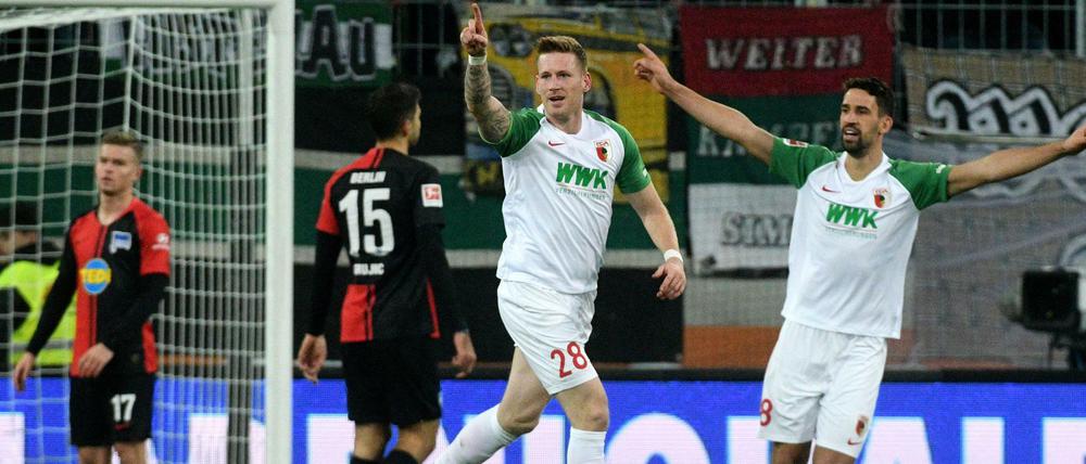 Deckel drauf. Augsburgs Andre Hahn erzielte das 3:0.