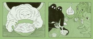 Fantastische Gesellschaft: Eine Seite aus „Sumpfland“.