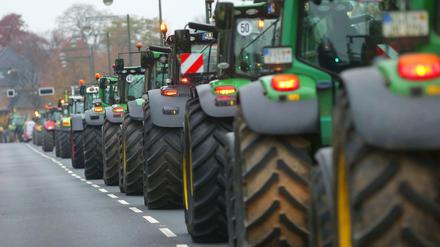 Der Protest richtet sich gegen die Agrarpläne der Bundesregierung.