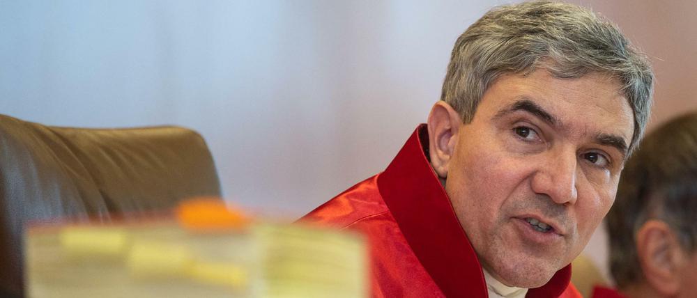 Stephan Harbarth, Vorsitzender des Ersten Senats des Bundesverfassungsgerichts. Sein Senat hat jetzt entschieden.