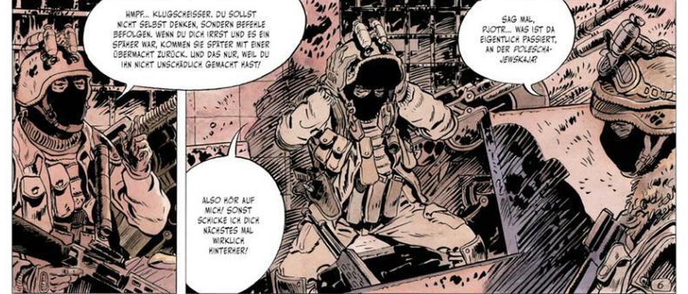 Viel Text, wenig Gesicht. Zeichner Peter Nuyten macht es dem Leser nicht immer einfach.