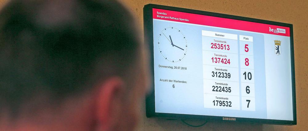 Online-Terminbuchung hier beim Bürgeramt in Spandau