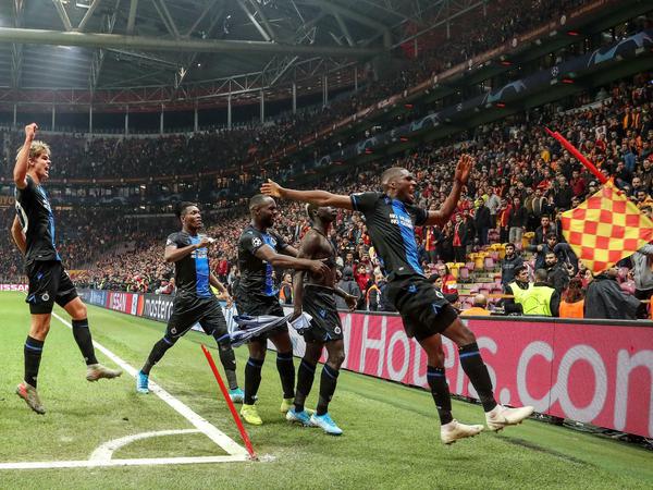 Abgedreht: Die Spieler des FC Brügge müssen ihren Torjubel bitter bezahlen.