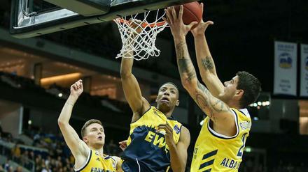 Alter und neuer Center. Bogdan Radosavljevic (r.) ist zurück in Berlin.