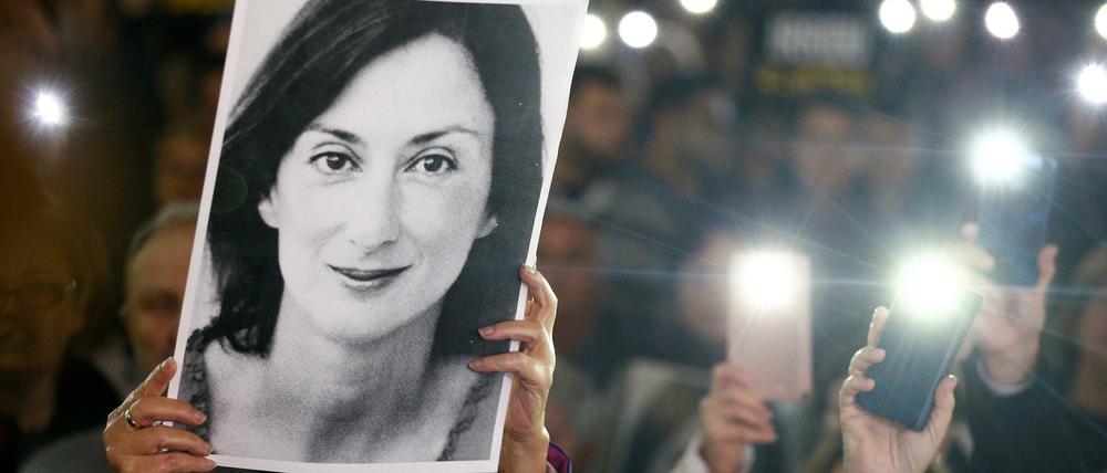 Daphne Caruana Galizia war am 16. Oktober 2017 in ihrem Auto in die Luft gesprengt worden.