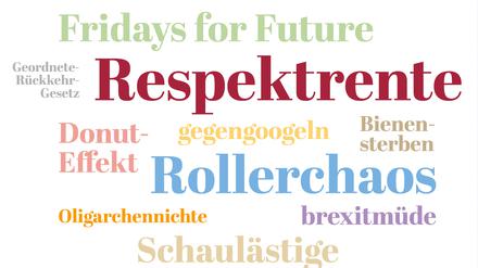 Die Wörter des Jahres 2019.
