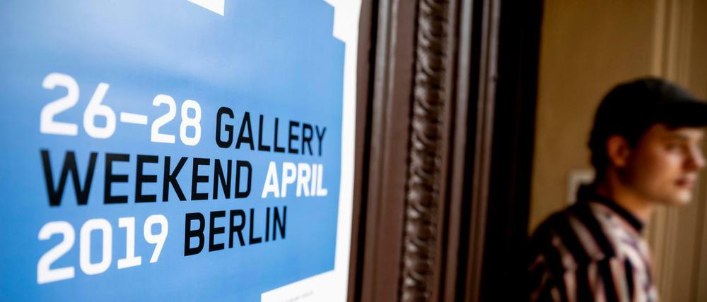 Das diesjährige Plakat des Gallery Weekend Berlin 
