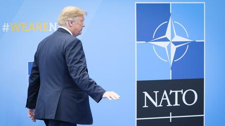 US-Präsident Donald Trump beim Nato-Gipfel im Juli 2018 in Brüssel.