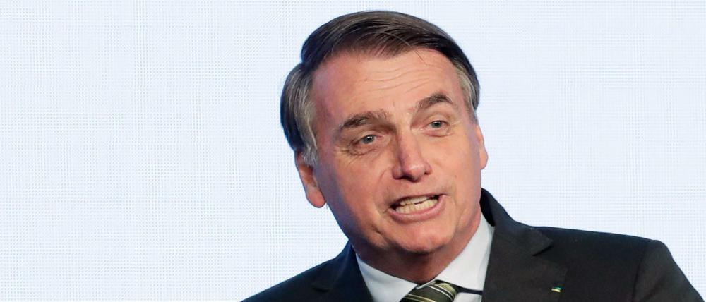 Arbeitet mit Tricks. Jair Bolsonaro, Präsident von Brasilien. 