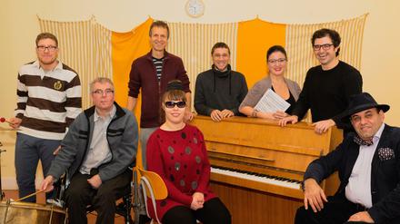 Das integrative Utopia Orchester in ihrem Proberaum im Stadtschloss Moabit am 29. November 2019.