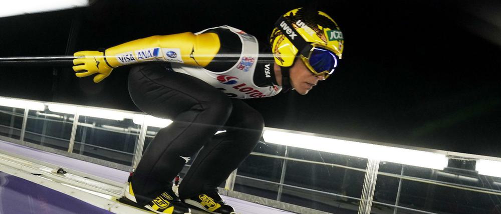 Noriaki Kasai nimmt auch mit 47 Jahren noch Anlauf.
