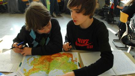 Schüler an einer Berliner Schule.