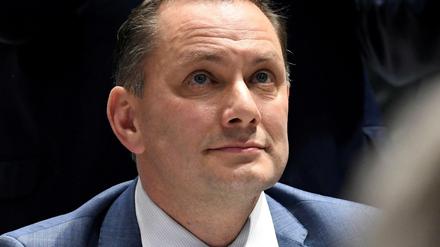 Tino Chrupalla auf dem AfD-Parteitag am 30.11.2019 in Braunschweig.