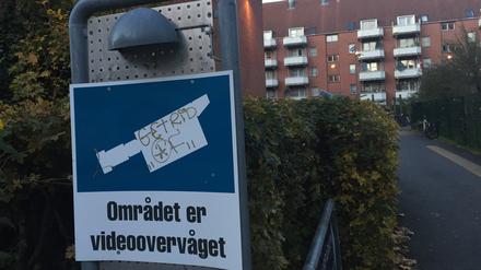 Videoüberwachung im Wohnviertel Mjølnerparken in Kopenhagen (Archiv).