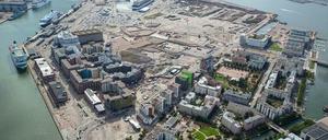 Eine Luftaufnahme von Jätkäsaari im Sommer 2014.