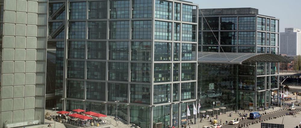 Der Berliner Hauptbahnhof.