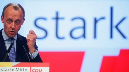 Friedrich Merz beim CDU-Parteitag in Leipzig 