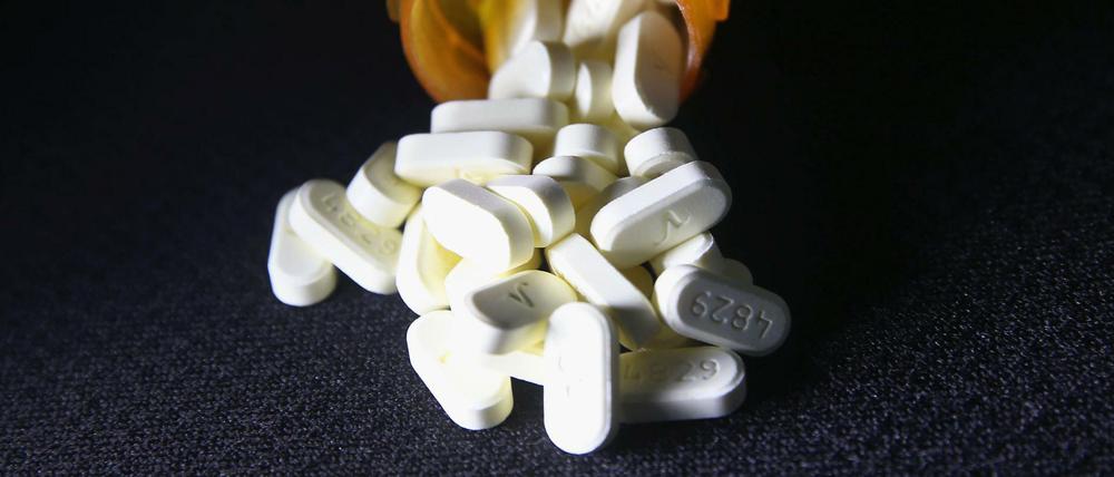 Pillen mit dem Schmerzmittel Oxycodon.