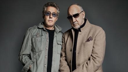 Sänger Roger Daltrey (l) und Gitarrist Pete Townshend (r) von der britischen Rockband The Who.