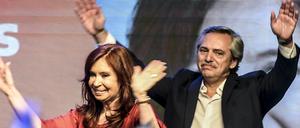 Alberto Fernandez (r), neuer Präsident, und Cristina Fernandez de Kirchner, ehemalige Präsidentin, die die Fäden zieht. 