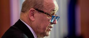 Frankreichs Außenminister Jean-Yves Le Drian am Freitag in Prag.