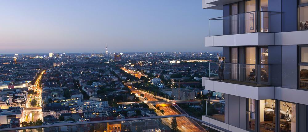 Blick über die Stadt – von den Wohnungen im Steglitzer Kreisel soll man einen guten Ausblick haben.
