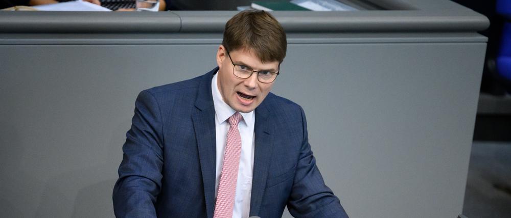 Steffen Kotré (AfD) ist Bundestagsabgeordneter und will Landrat in Dahme-Spreewald werden.