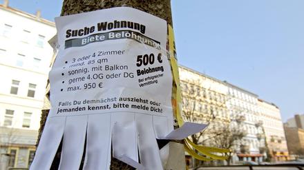 500 Euro Belohnung für die erfolgreiche Vermittlung einer Wohnung in Prenzlauer Berg - stellten Wohnungssuchende schon 2010 in Aussicht.