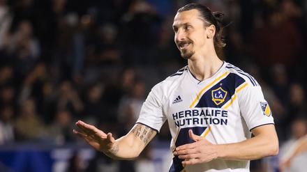 Handauflegung inklusive. Zlatan Ibrahimovic kokettiert mit einem Wechsel zum AC Mailand.