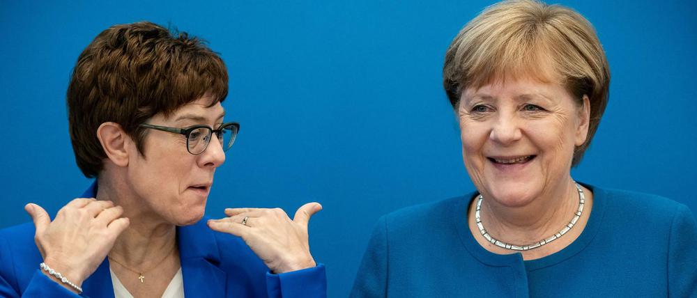 Gut lachen. Die Union sieht sich in der komfortablen Lage als derzeit stabiler Teil der Regierung.